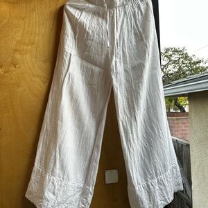 Zara White Linen Pants